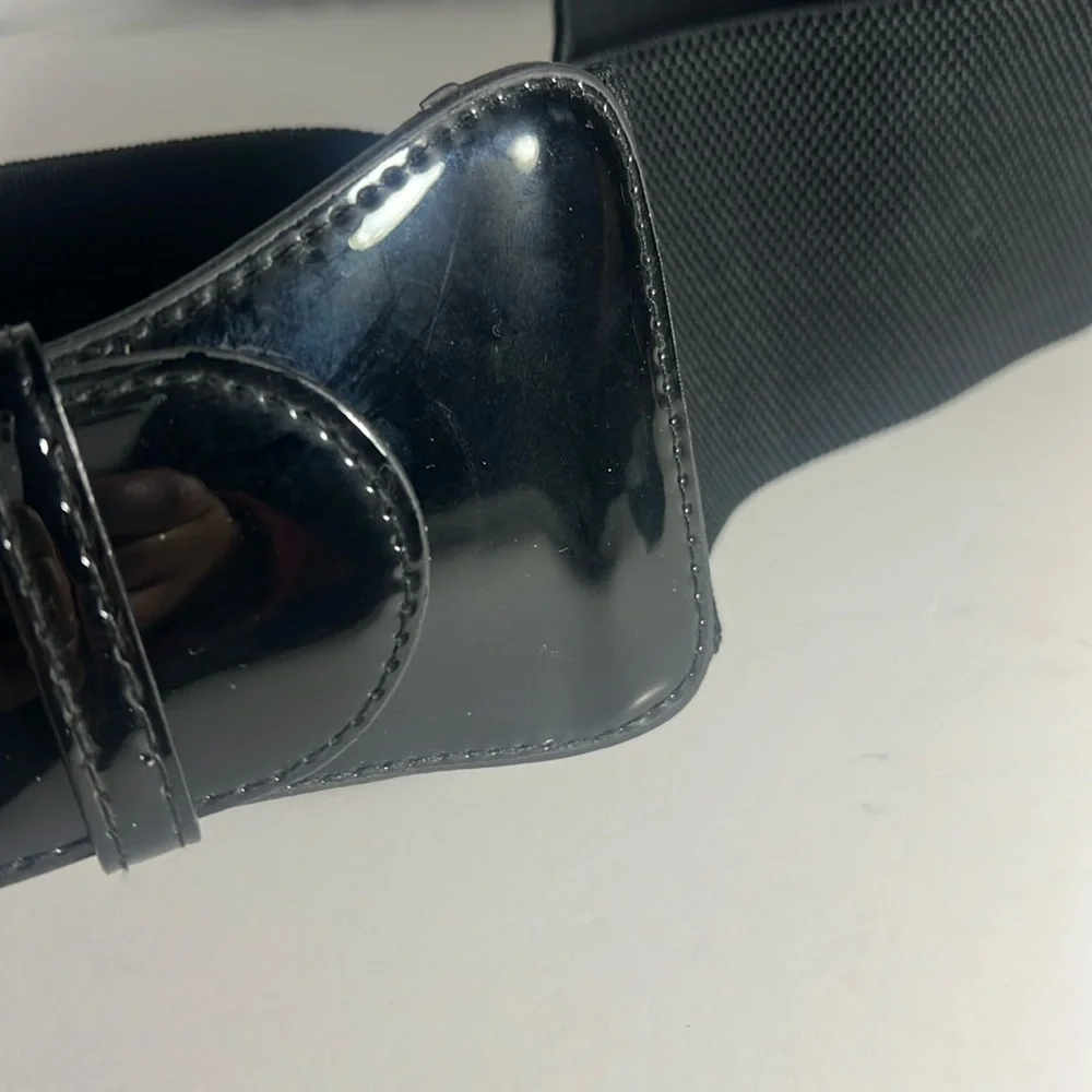 Unbranded black elastic belt XL